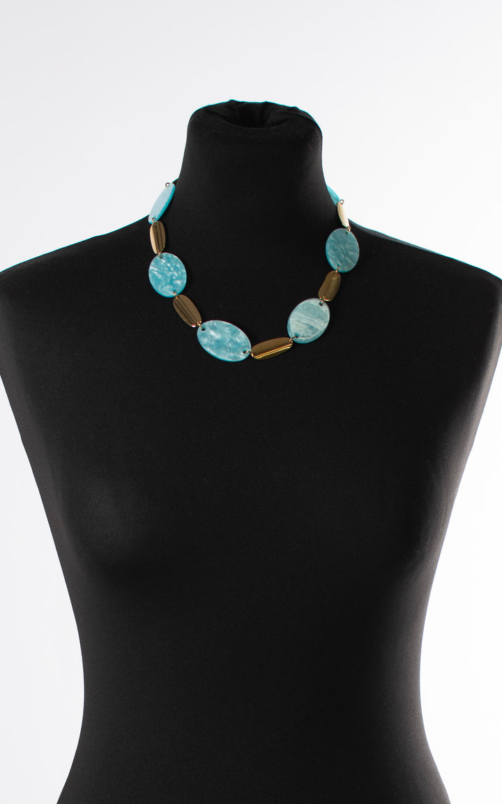 Chunky Stone | Necklace | Blue
