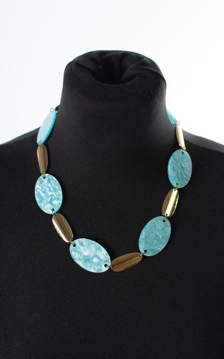 Chunky Stone | Necklace | Blue
