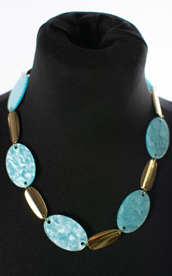 Chunky Stone | Necklace | Blue