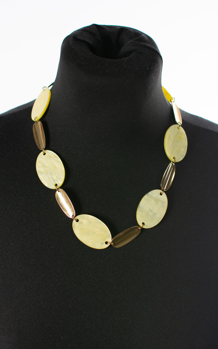 Chunky Stone | Necklace | Yellow