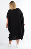 Cindy Oversized Kaftan Dress | Black