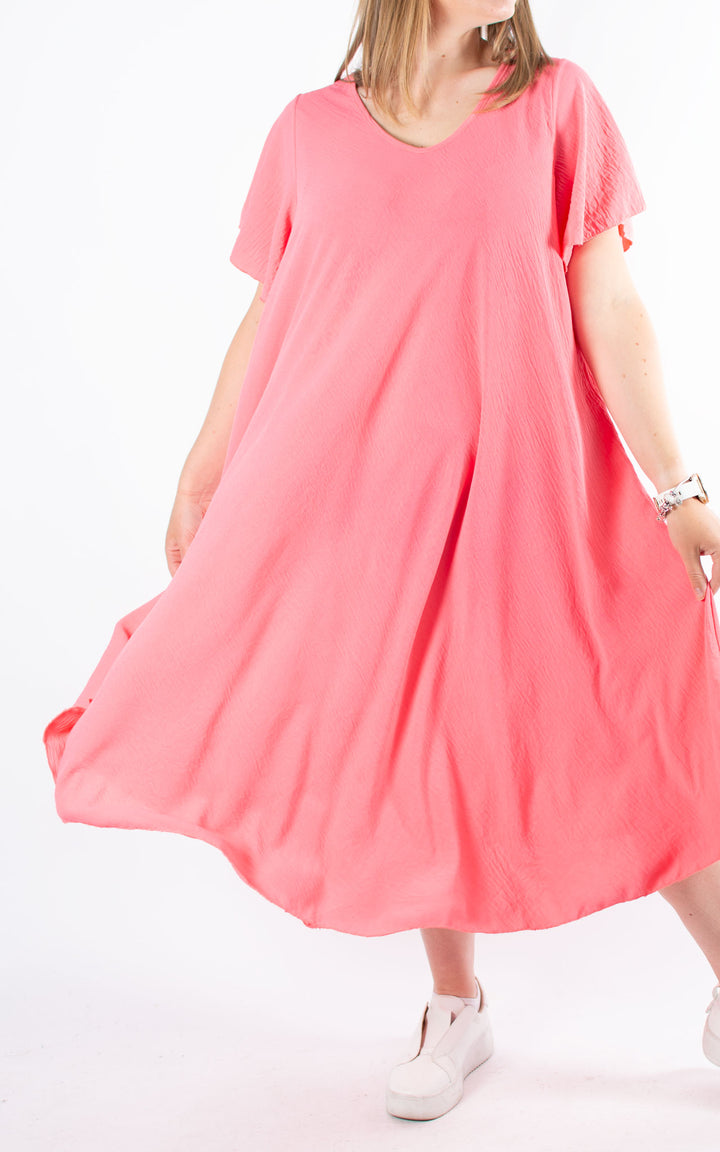 Circle Hem Dress | Pink