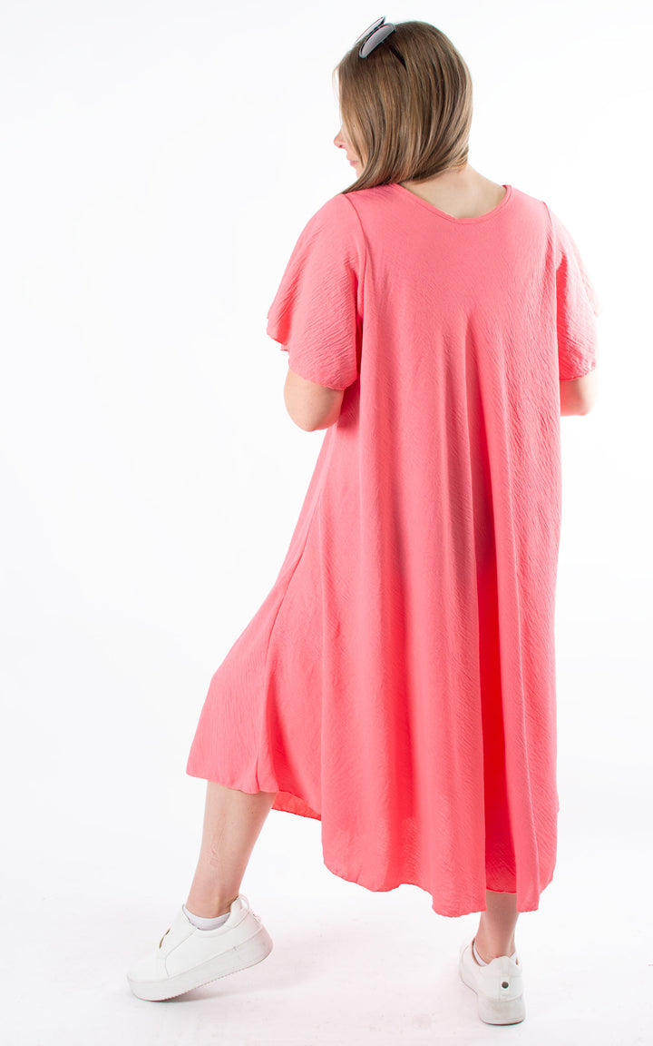 Circle Hem Dress | Pink