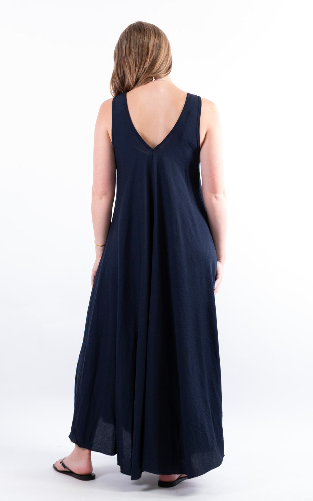 Circle Hem Maxi Dress | Navy