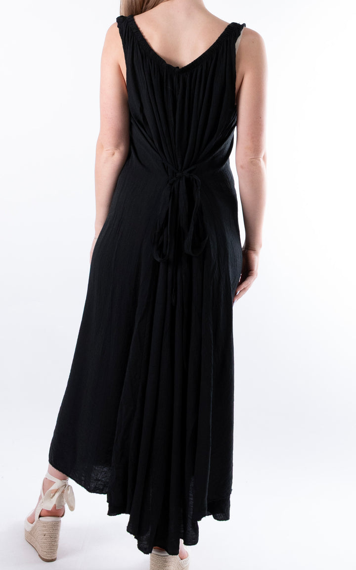 Cleo Crinkle Dress | Black