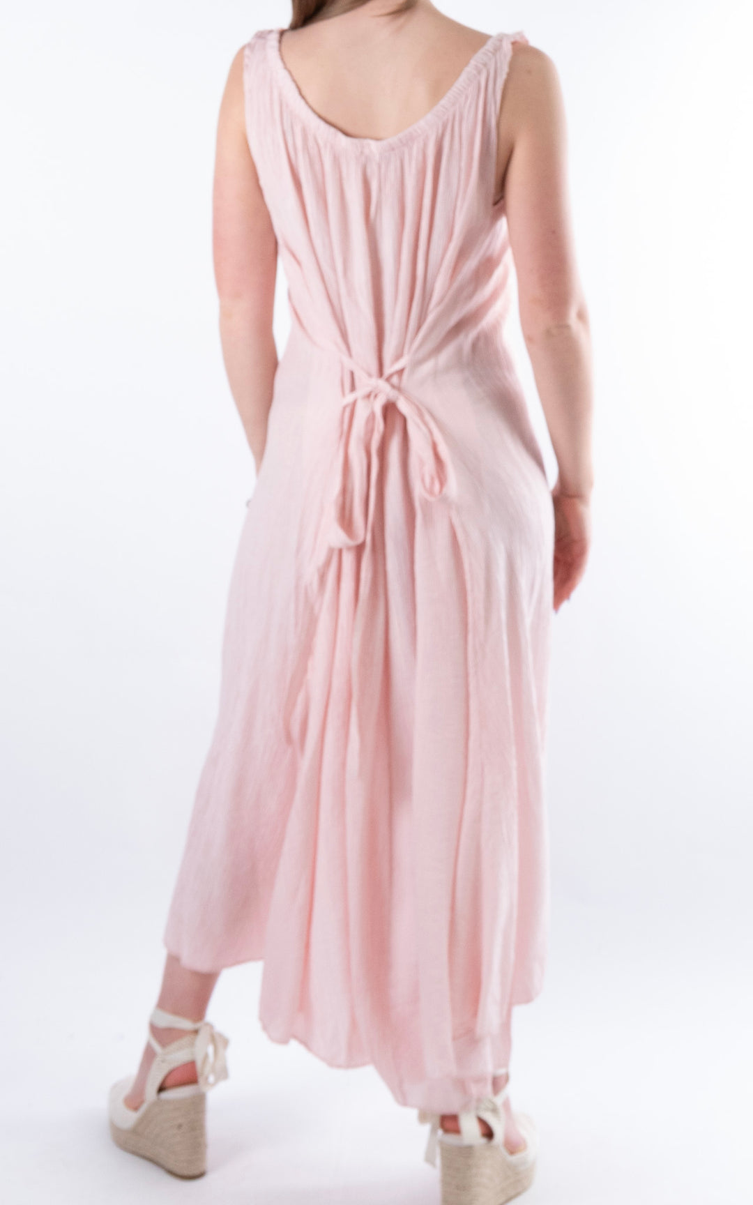 Cleo Crinkle Dress | Blush