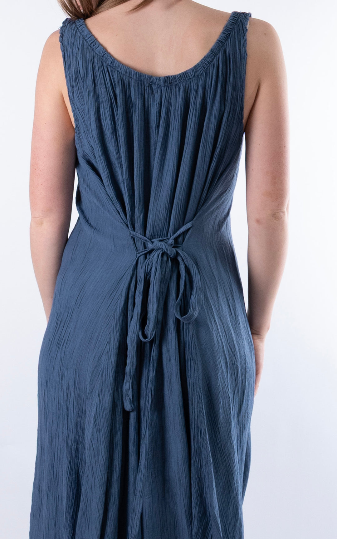Cleo Crinkle Dress | Denim