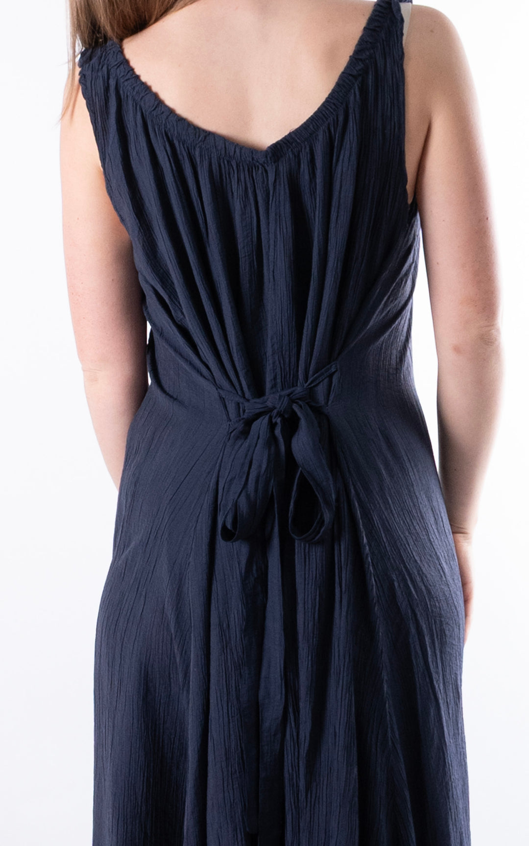 Cleo Crinkle Dress | Navy