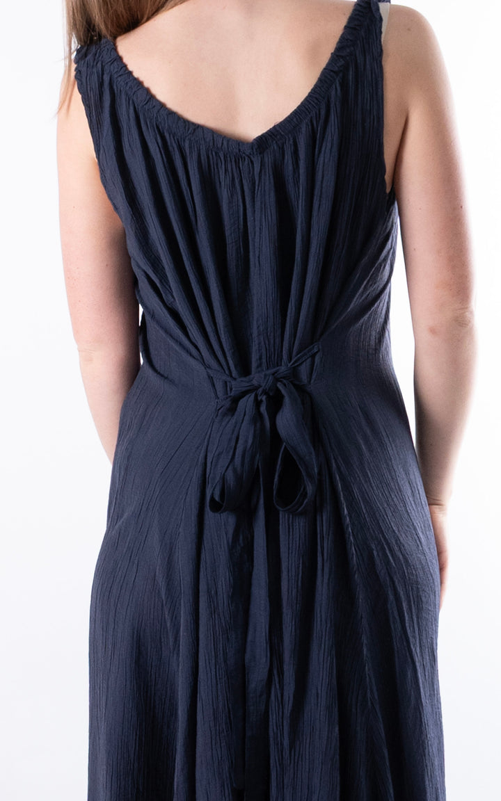 Cleo Crinkle Dress | Navy