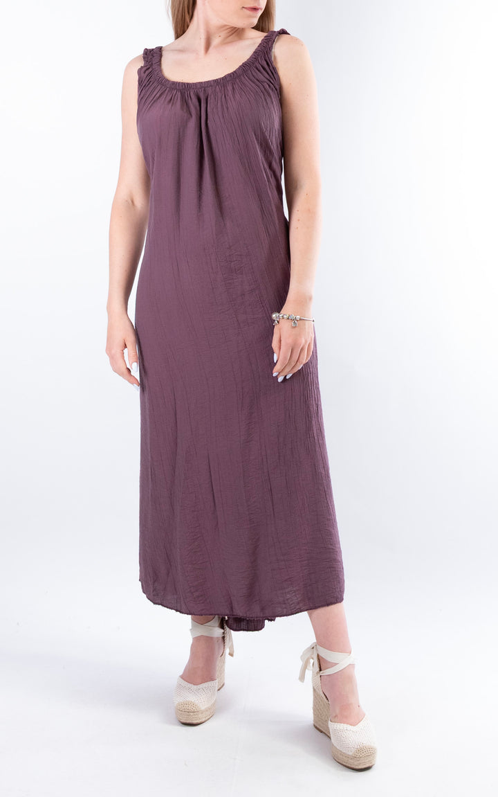 Cleo Crinkle Dress | Plum