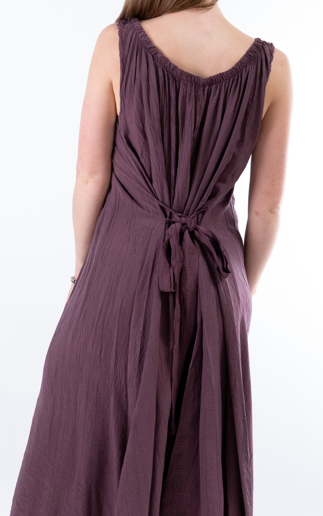 Cleo Crinkle Dress | Plum