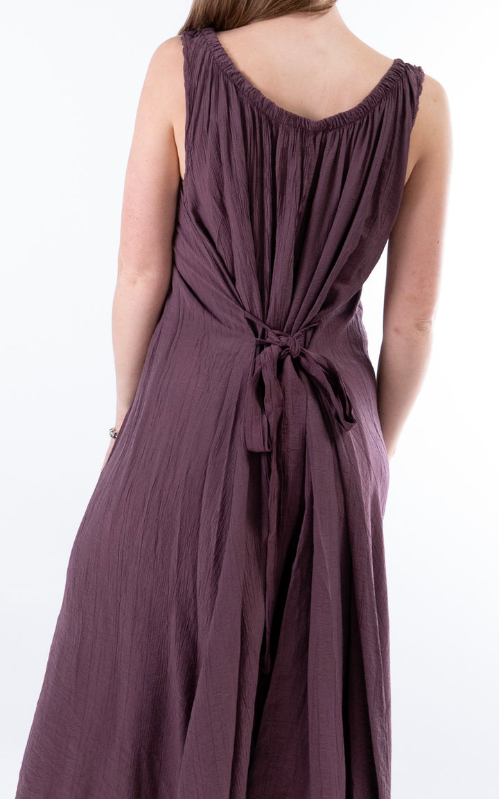 Cleo Crinkle Dress | Plum