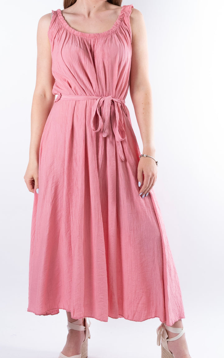 Cleo Crinkle Dress | Rose