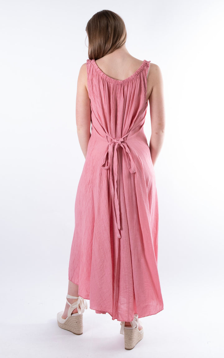 Cleo Crinkle Dress | Rose