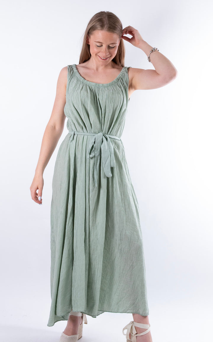 Cleo Crinkle Dress | Sage