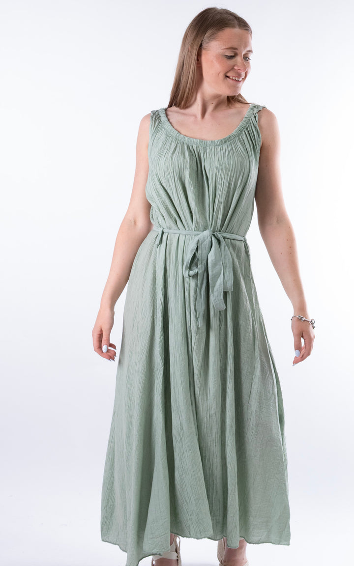 Cleo Crinkle Dress | Sage