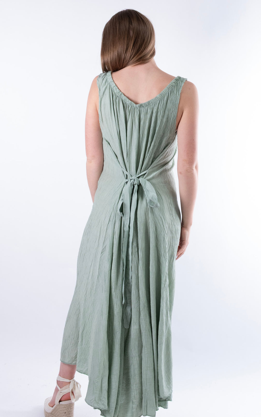 Cleo Crinkle Dress | Sage