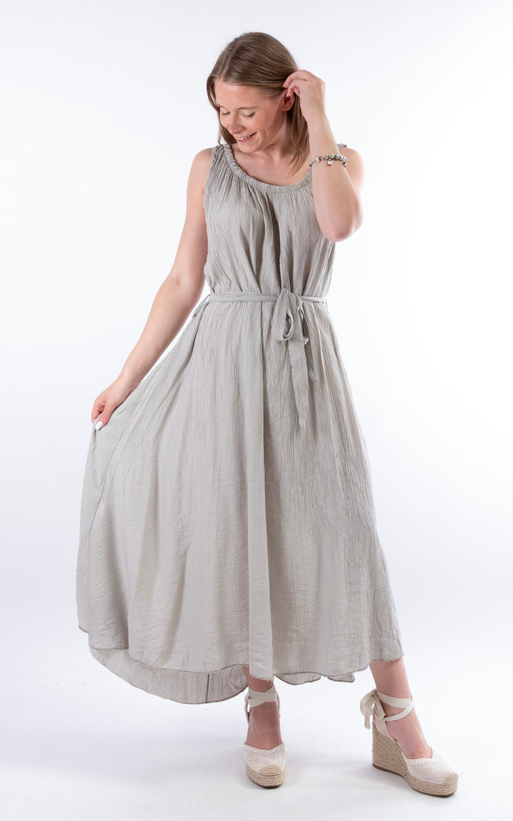 Cleo Crinkle Dress | Taupe