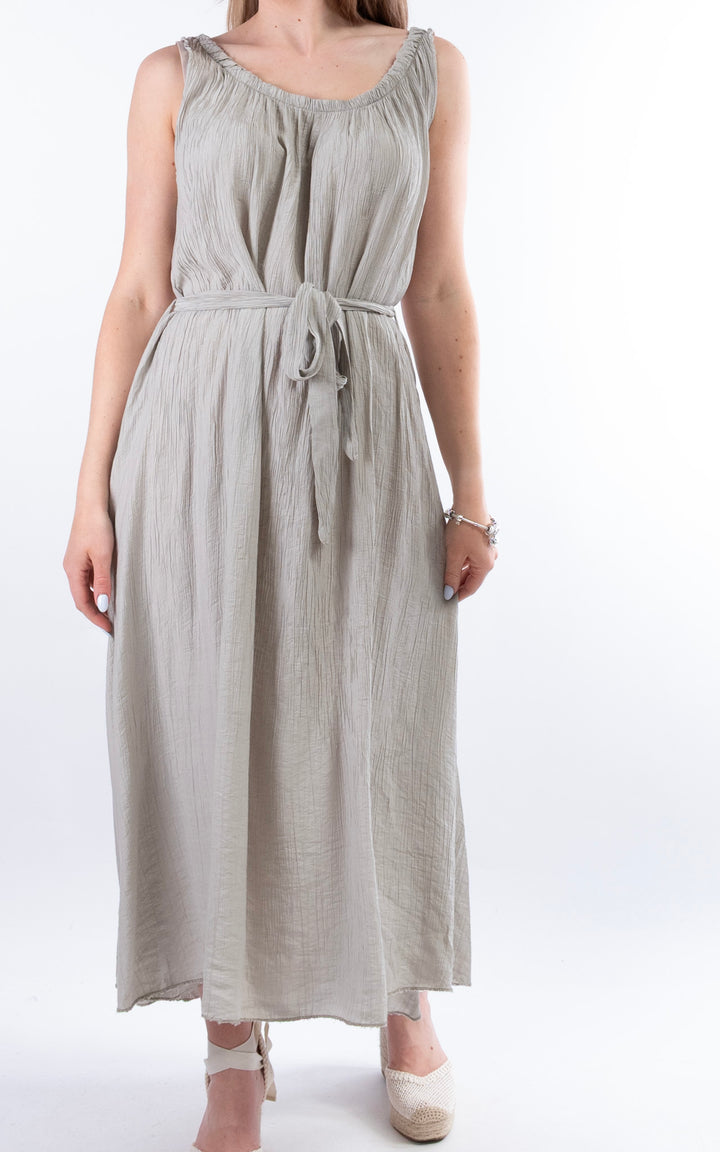 Cleo Crinkle Dress | Taupe