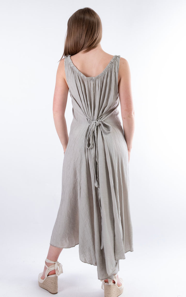 Cleo Crinkle Dress | Taupe