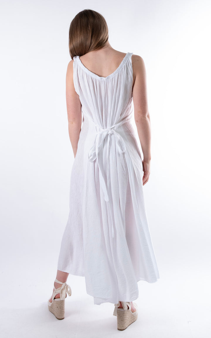 Cleo Crinkle Dress | White