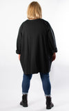 Cord Hem Jumper | Black