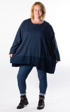 Cord Hem Jumper | Navy