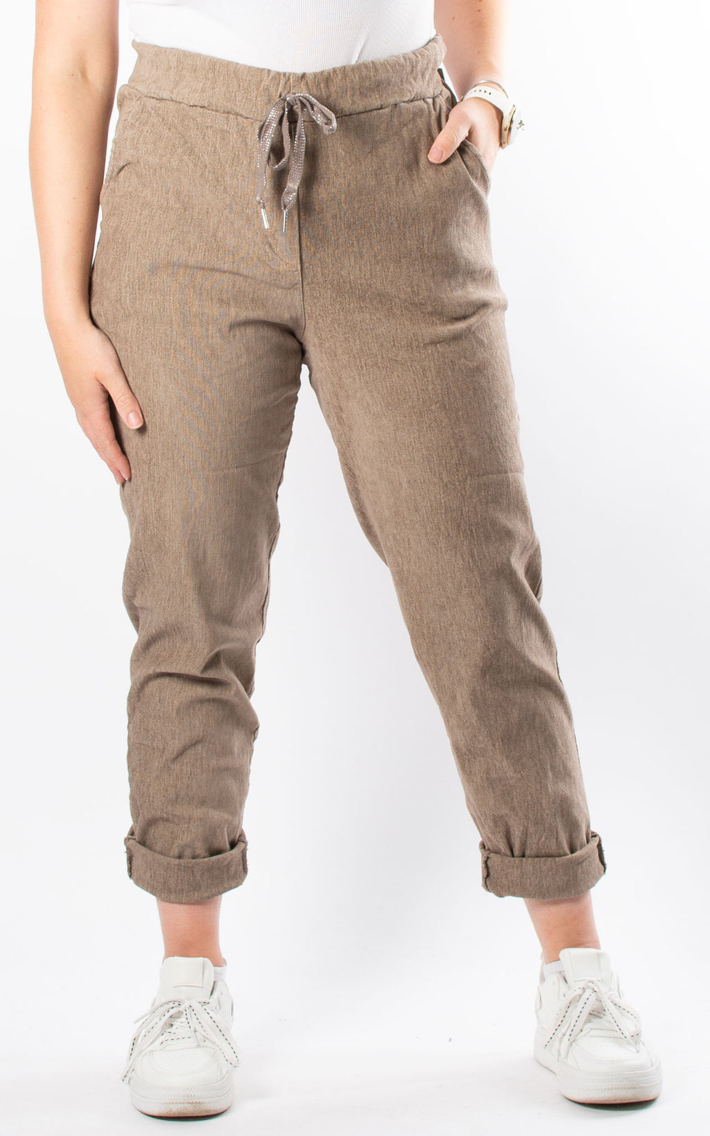 Cord Magic Joggers | Taupe