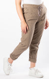 Cord Magic Joggers | Taupe