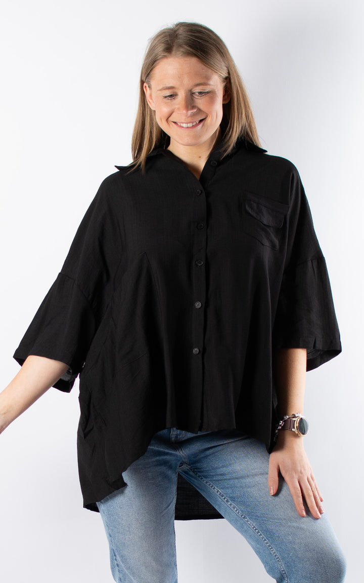 Cove Button Shirt | Black