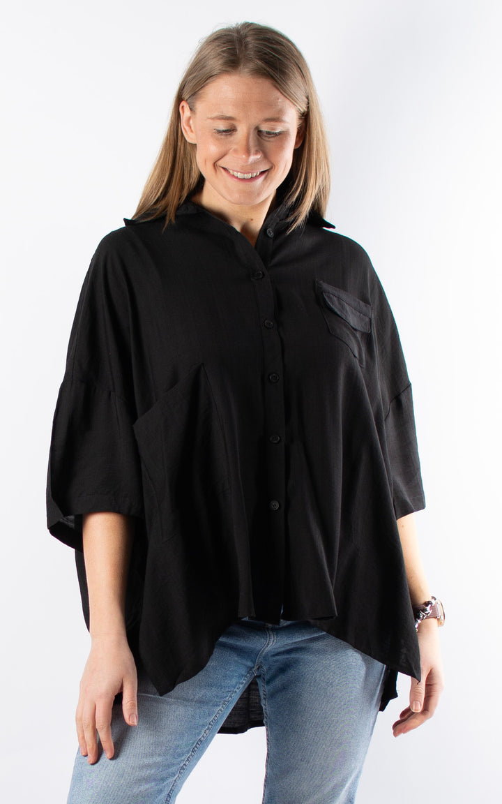 Cove Button Shirt | Black