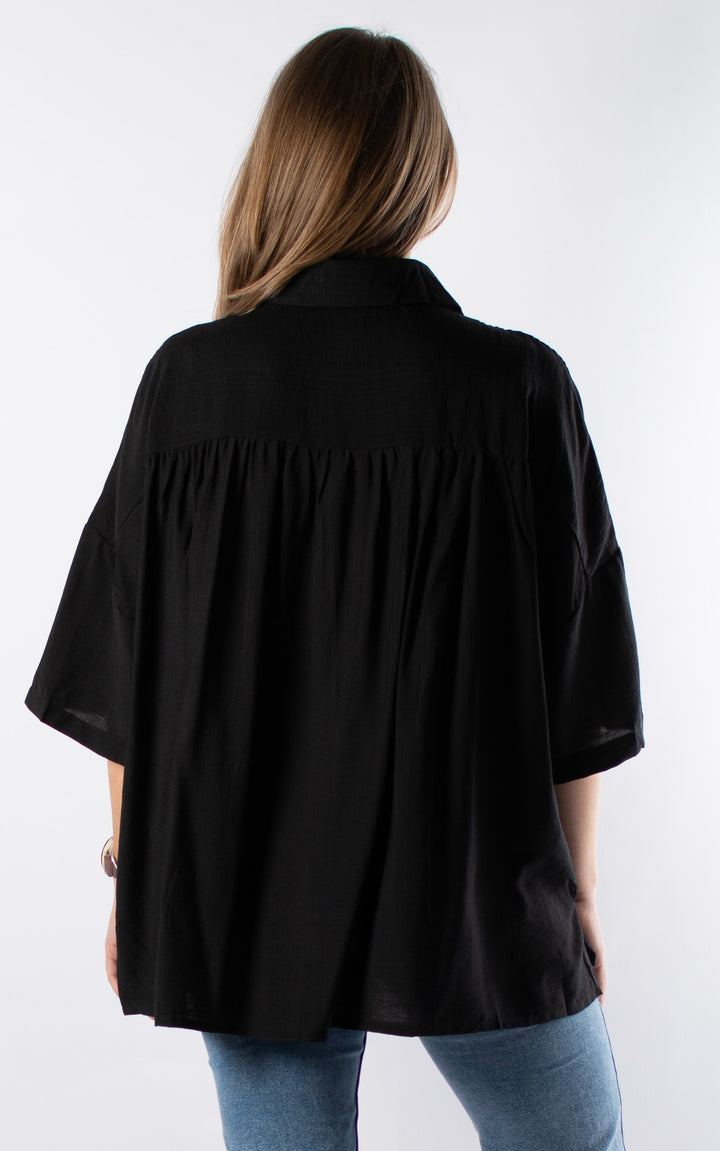Cove Button Shirt | Black