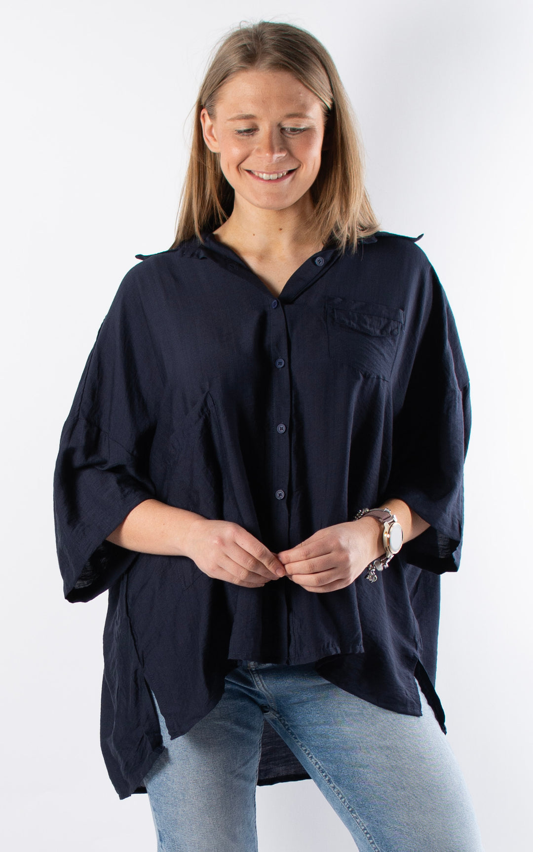 Cove Button Shirt | Navy