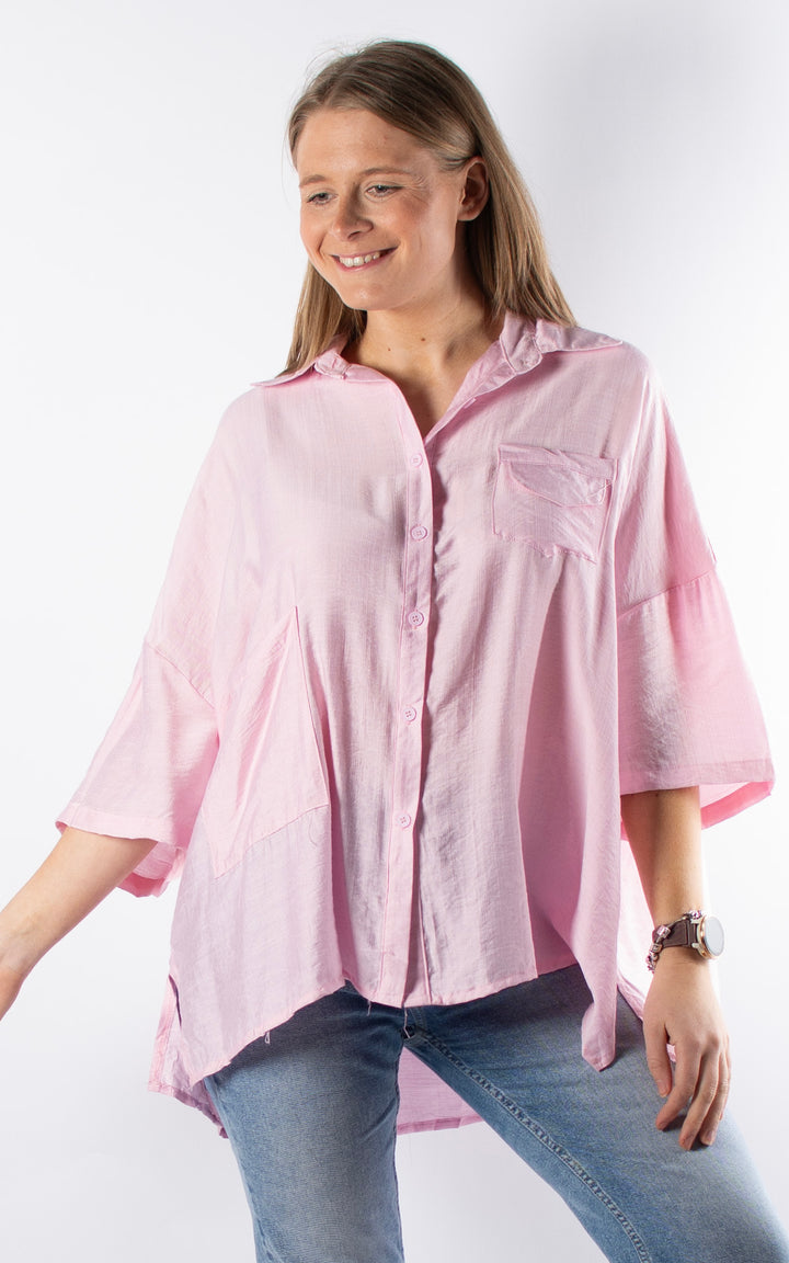 Cove Button Shirt | Pink