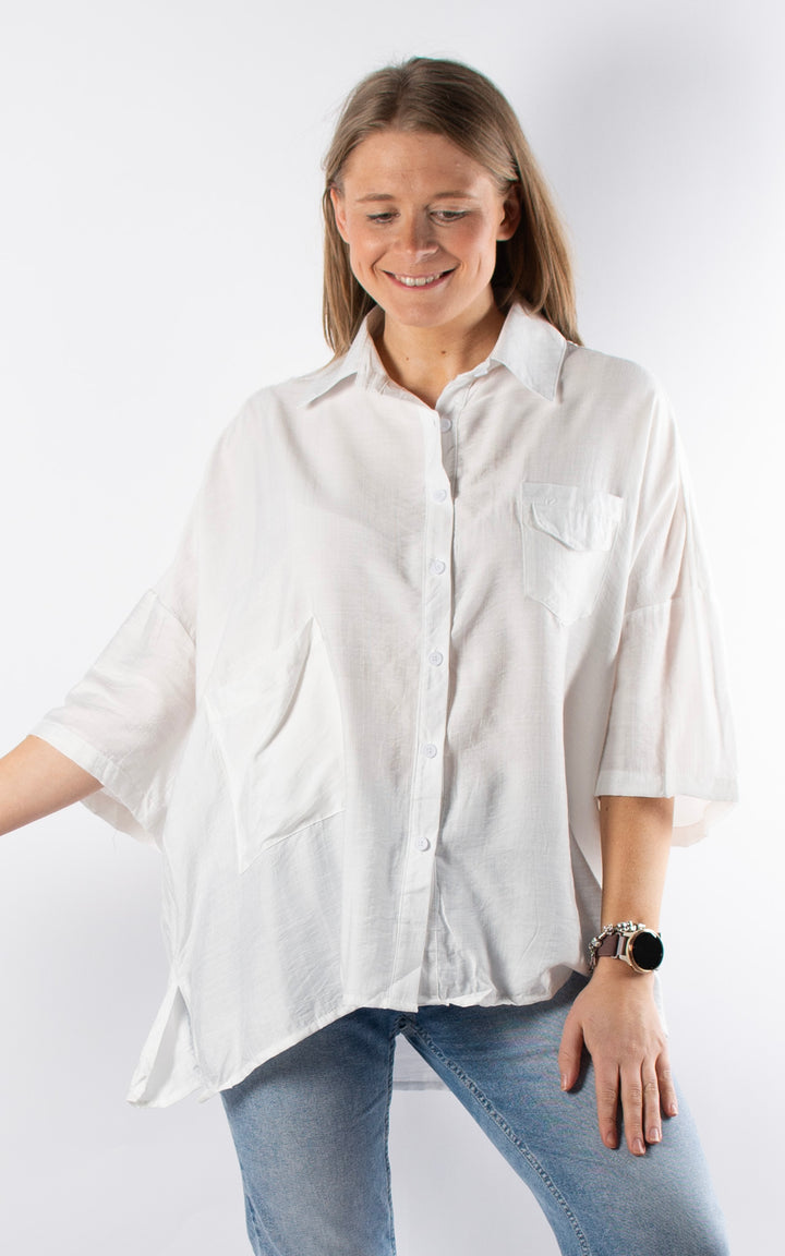 Cove Button Shirt | White