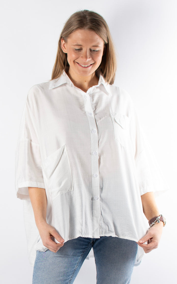 Cove Button Shirt | White
