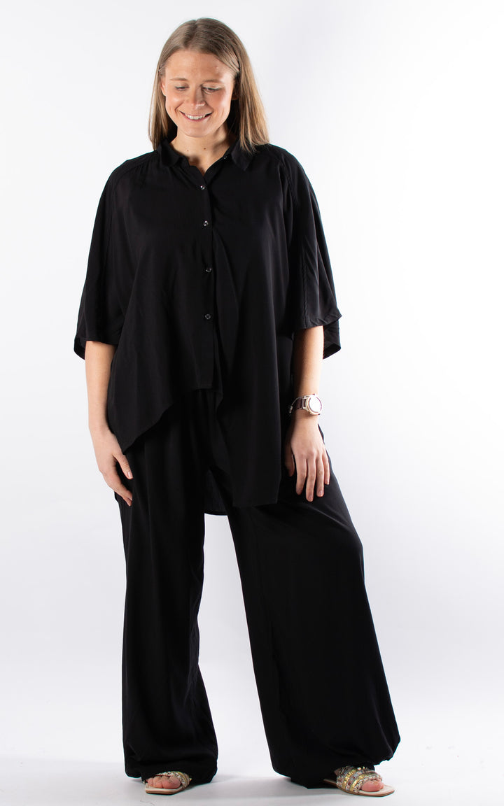 Kennedy Wide Leg Trouser | Black