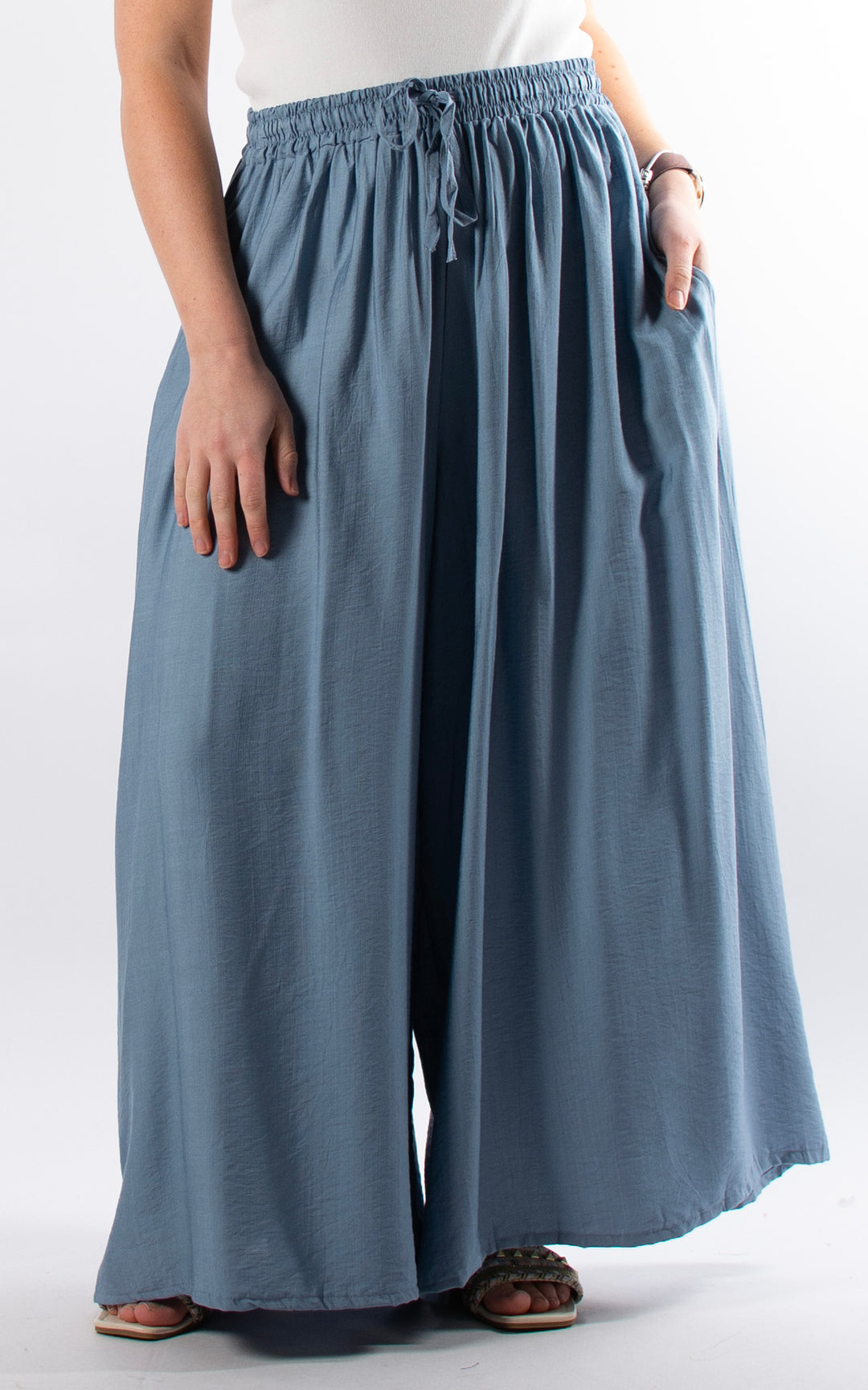 Cove Drawstring Trouser | Denim