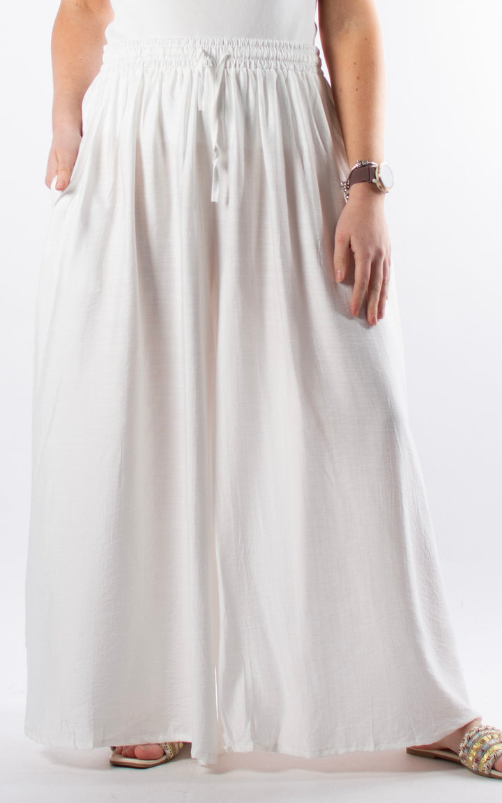 Cove Drawstring Trouser | White