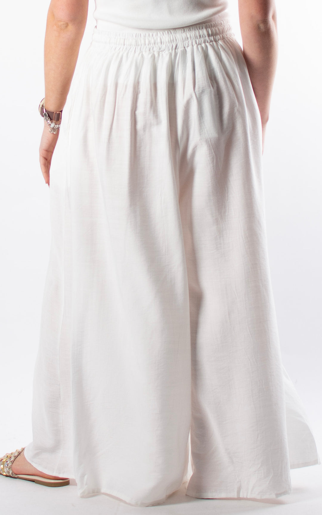 Cove Drawstring Trouser | White