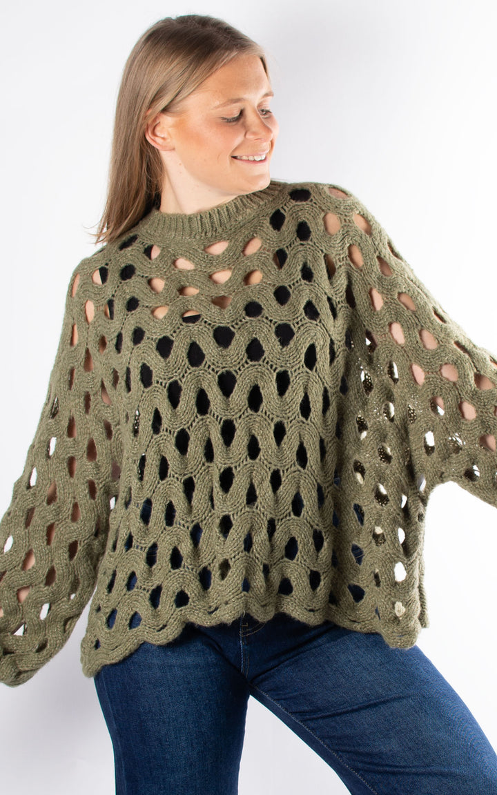 Crochet Jumper | Khaki