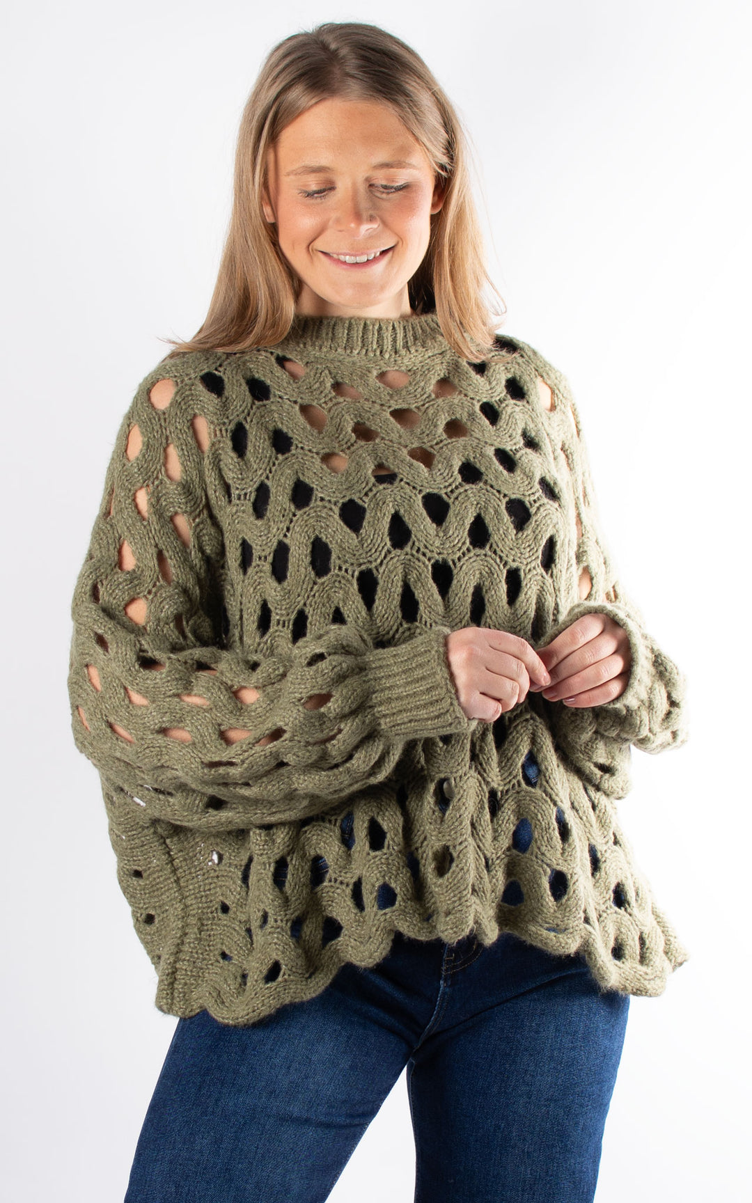 Crochet Jumper | Khaki