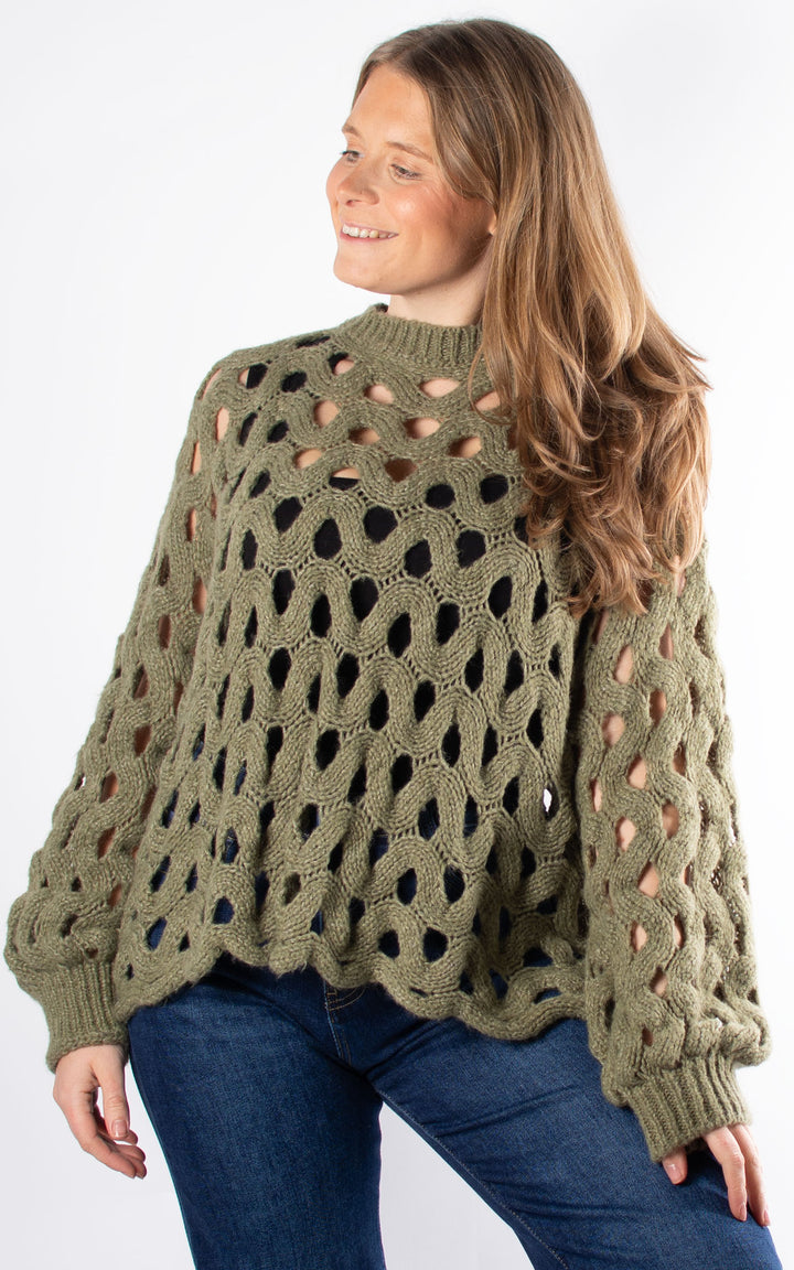 Crochet Jumper | Khaki