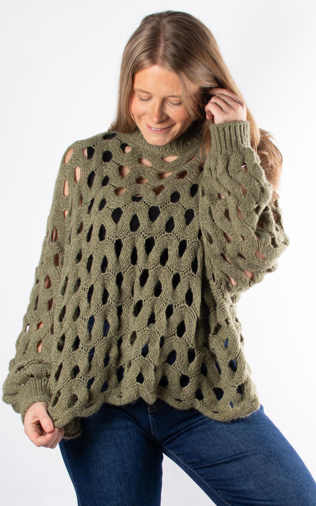 Crochet Jumper | Khaki