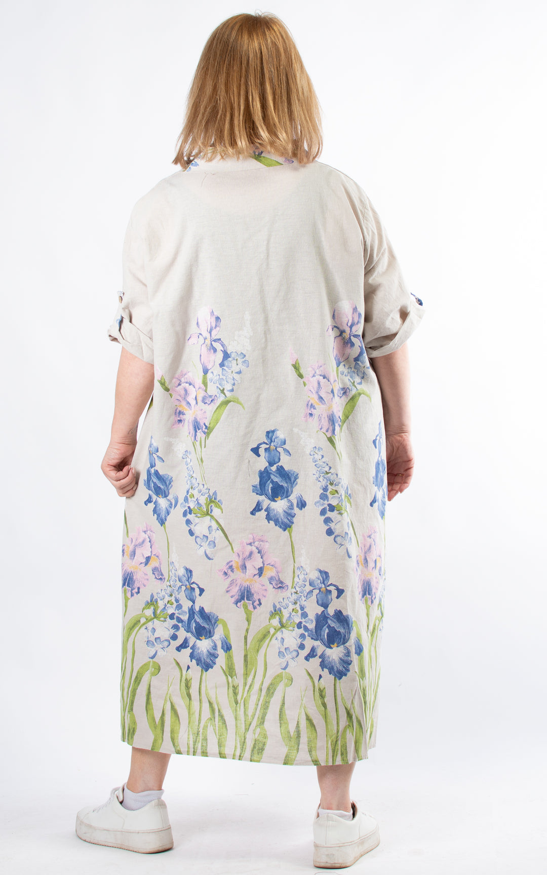 Iris Shirt Dress | Stone