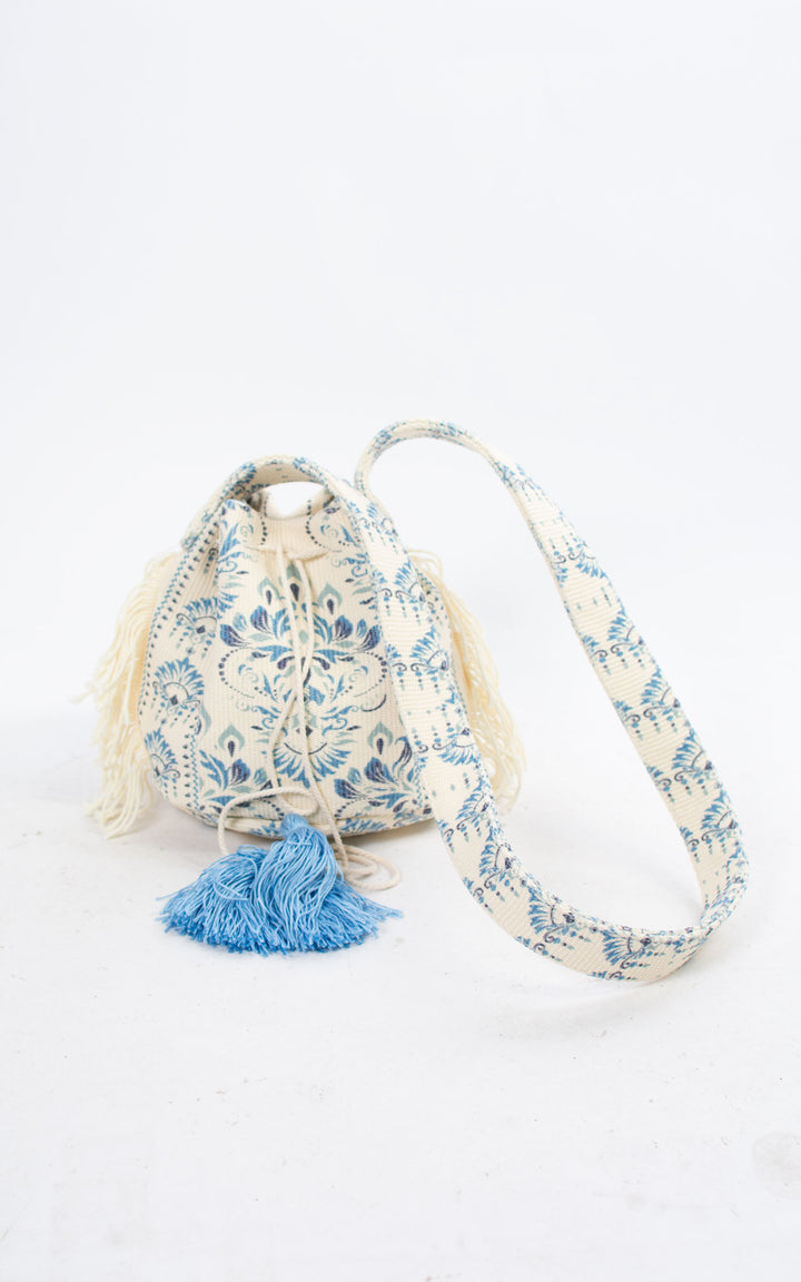 Tassel Bucket Bag | Blue