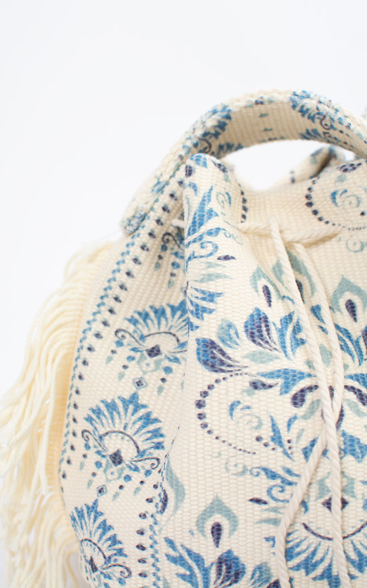 Tassel Bucket Bag | Blue