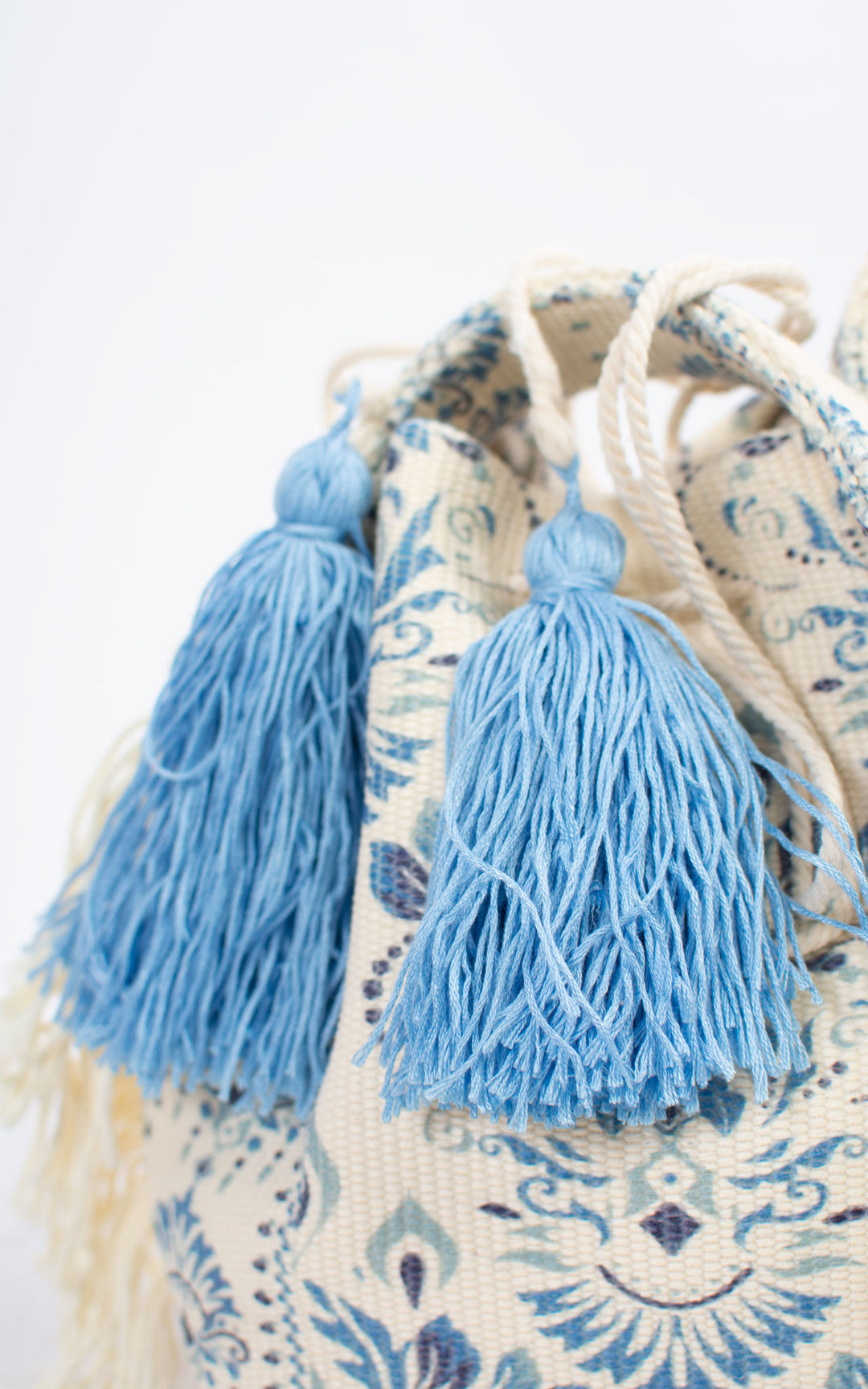 Tassel Bucket Bag | Blue