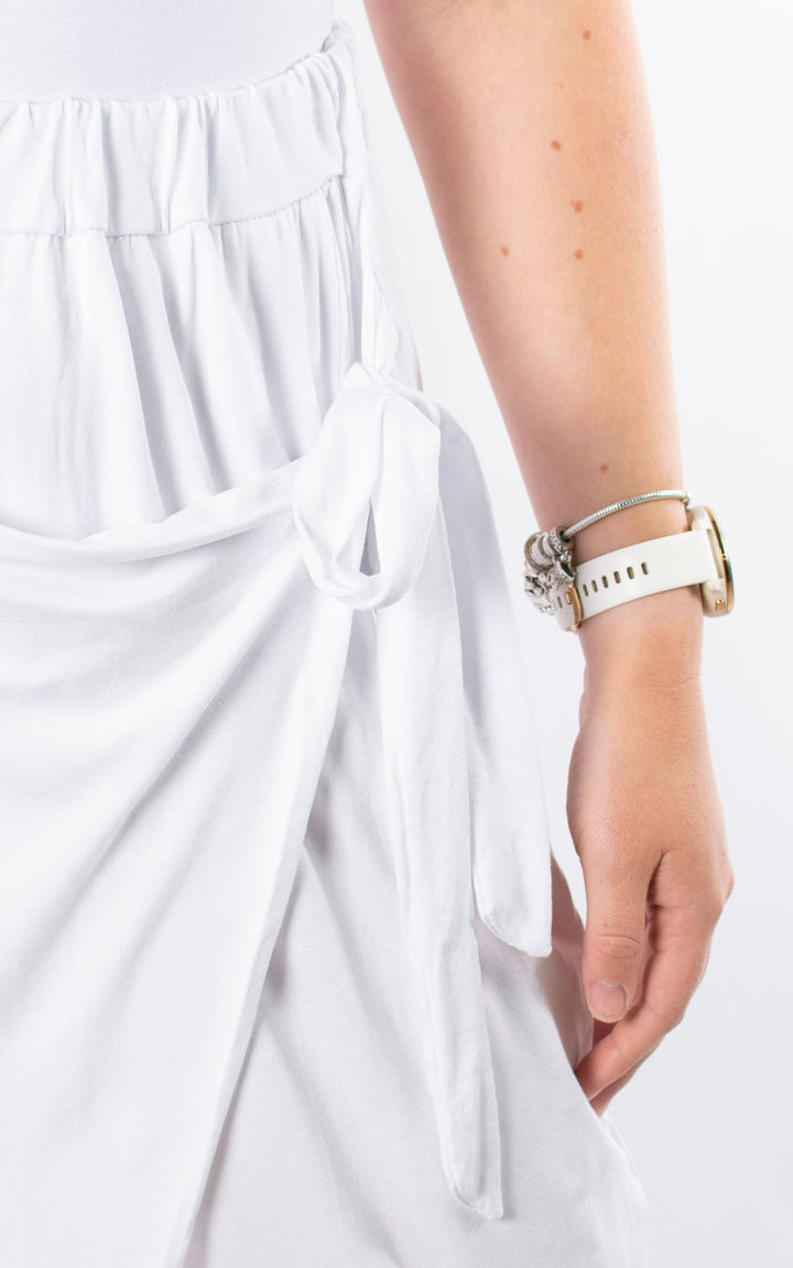 Alice Tie Front Trousers | White