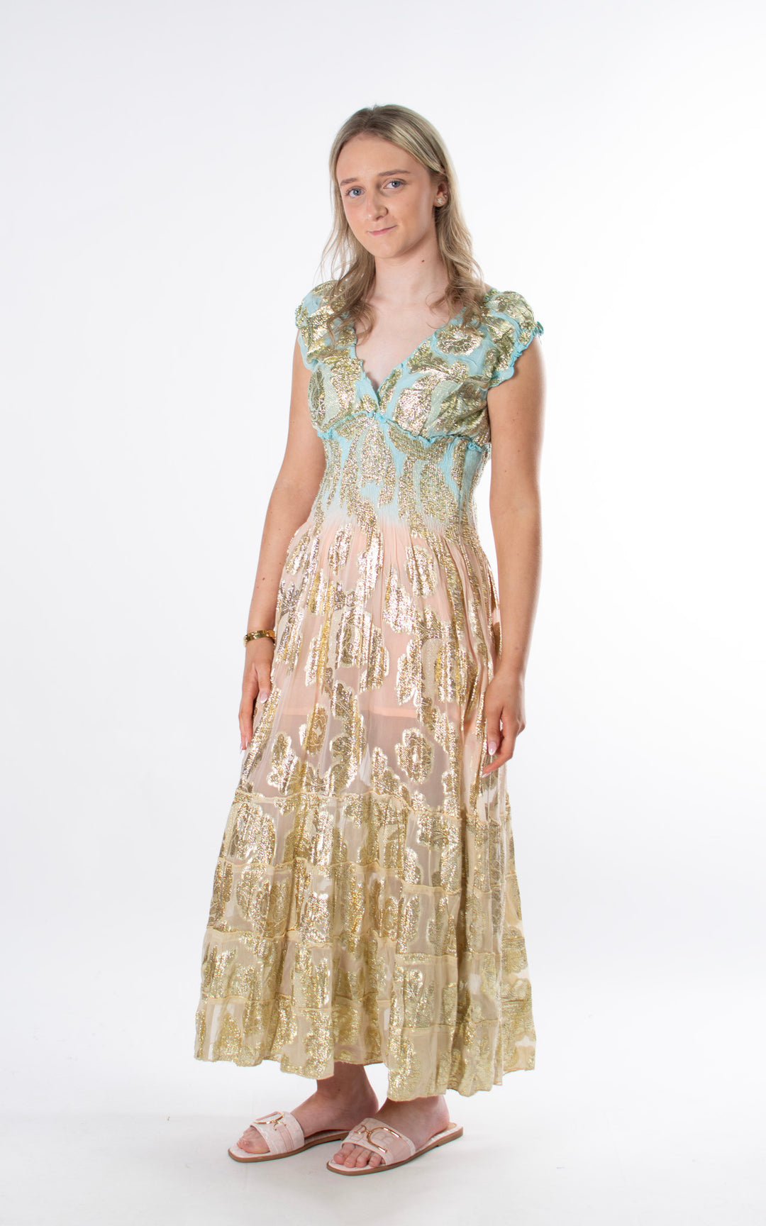 Joanna Floral Maxi Dress | Blue